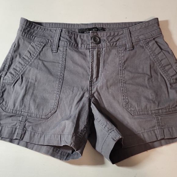 Prana Pants - Prana Women's Gray Cargo Shorts